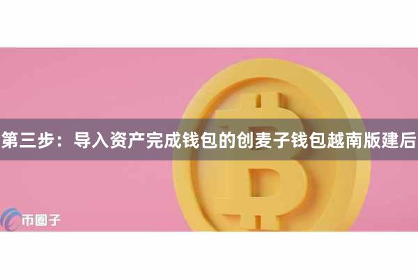 第三步：导入资产完成钱包的创麦子钱包越南版建后